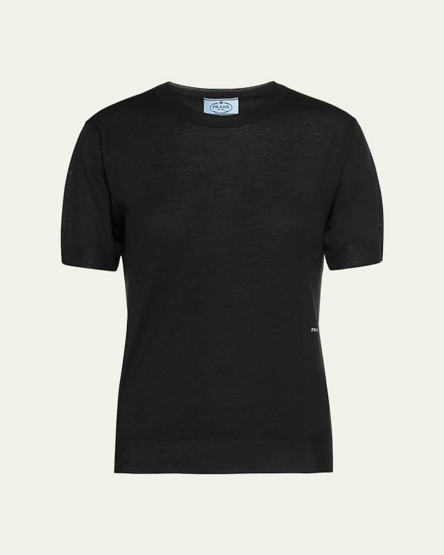 Wool Short-Sleeve Sweater